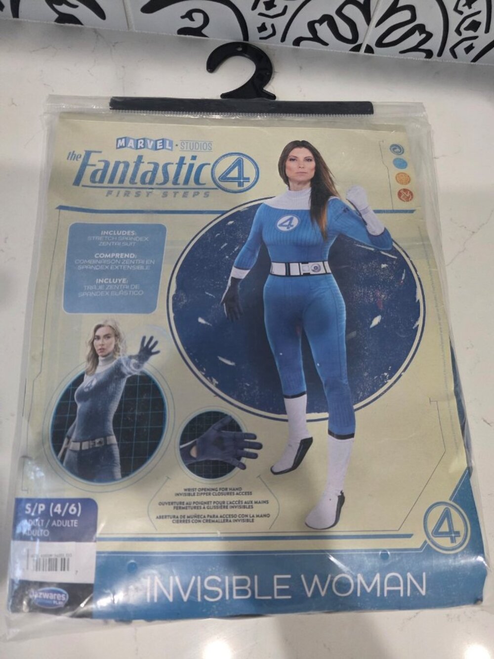 New Marvel Fantastic Four First Steps Invisible Woman Costume Adult Small 4/6